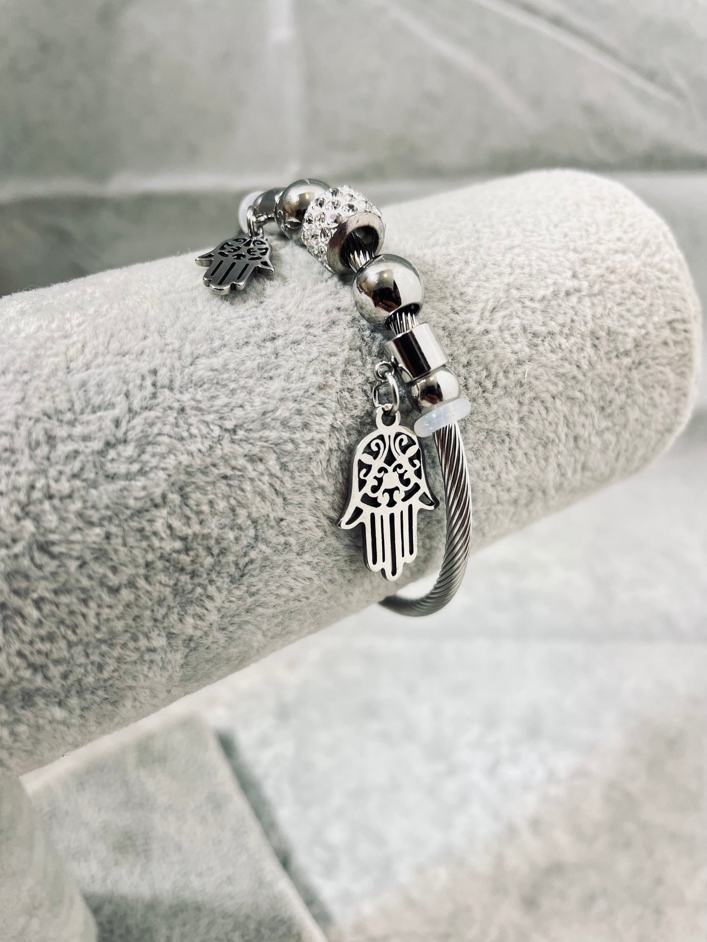 Bracelet Hamsa - Acier