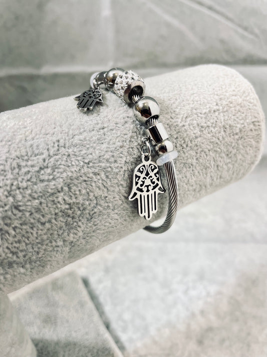 Bracelet Hamsa - Acier