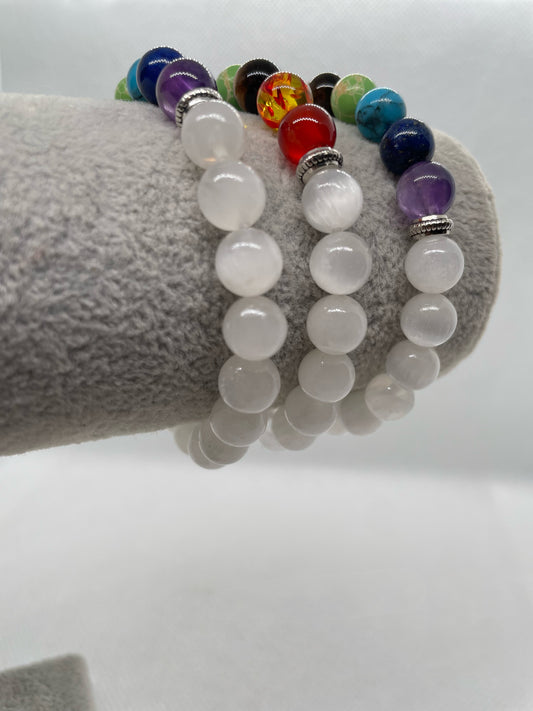 Pulseira Selenite 7 Chakras