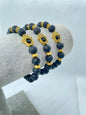 Bracelet Hamsa Or - Pierre de Lave