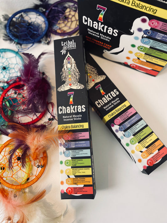 Encens Tribal Soul - 7 Chakras (carte avec message)