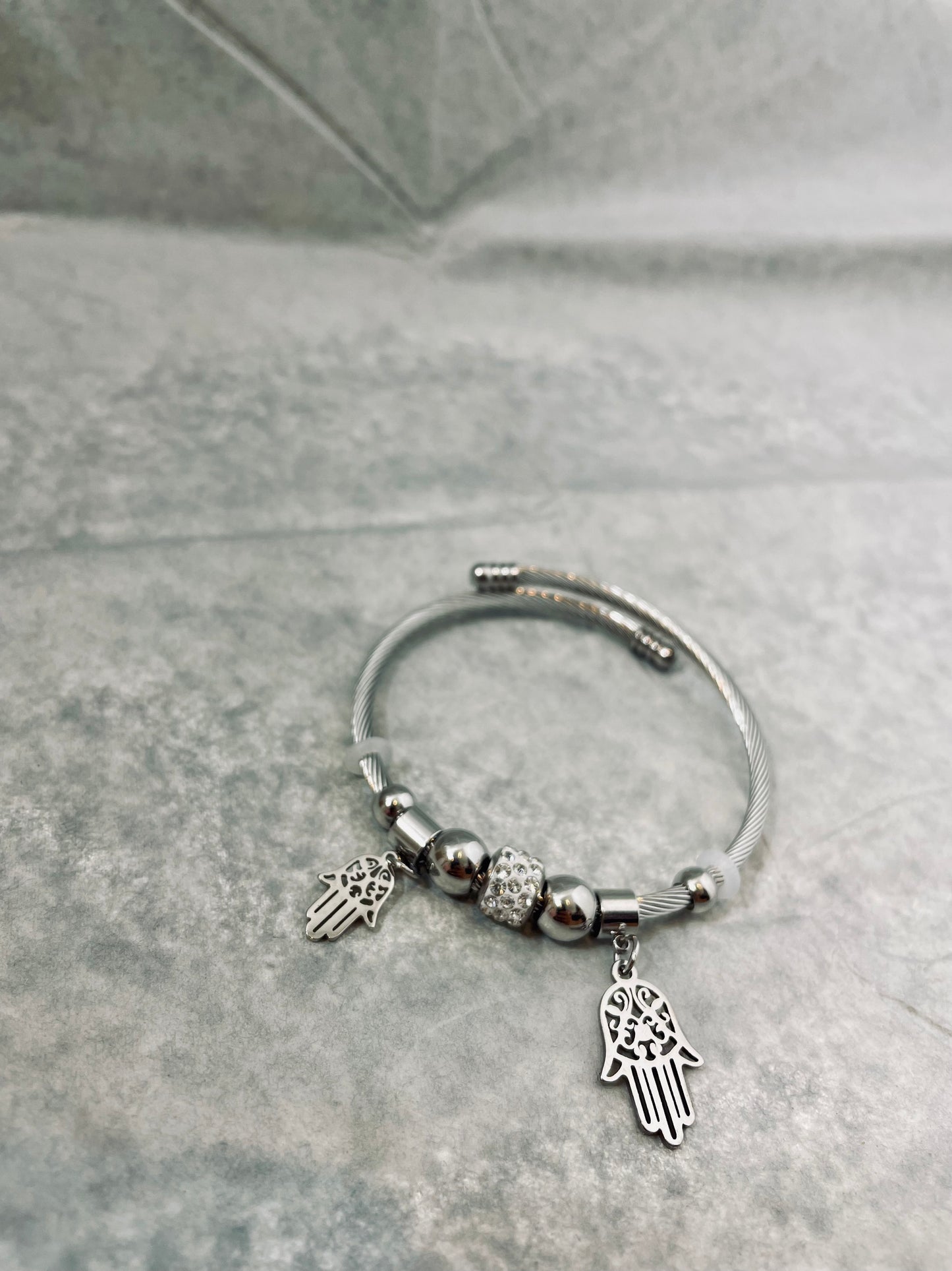 Bracelet Hamsa - Acier