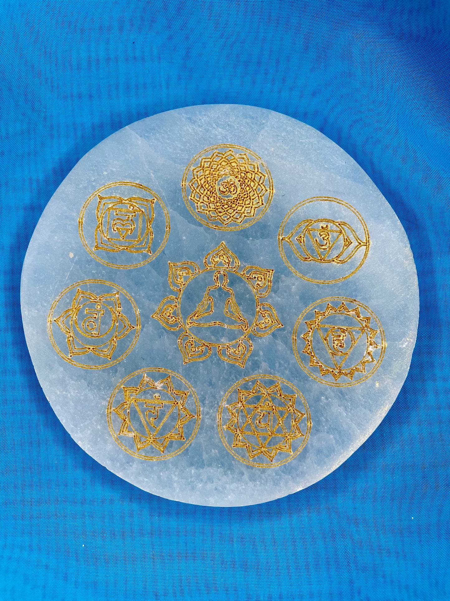 Base Selenite - Chakras 10x10