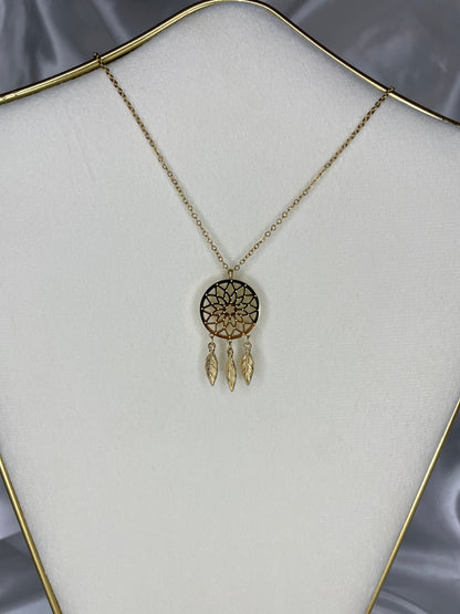 Collier Attrape Rêve Doré