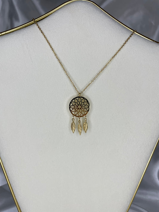 Collier Attrape Rêve Doré