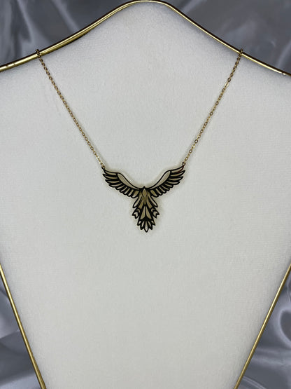 Collier Phénix Doré