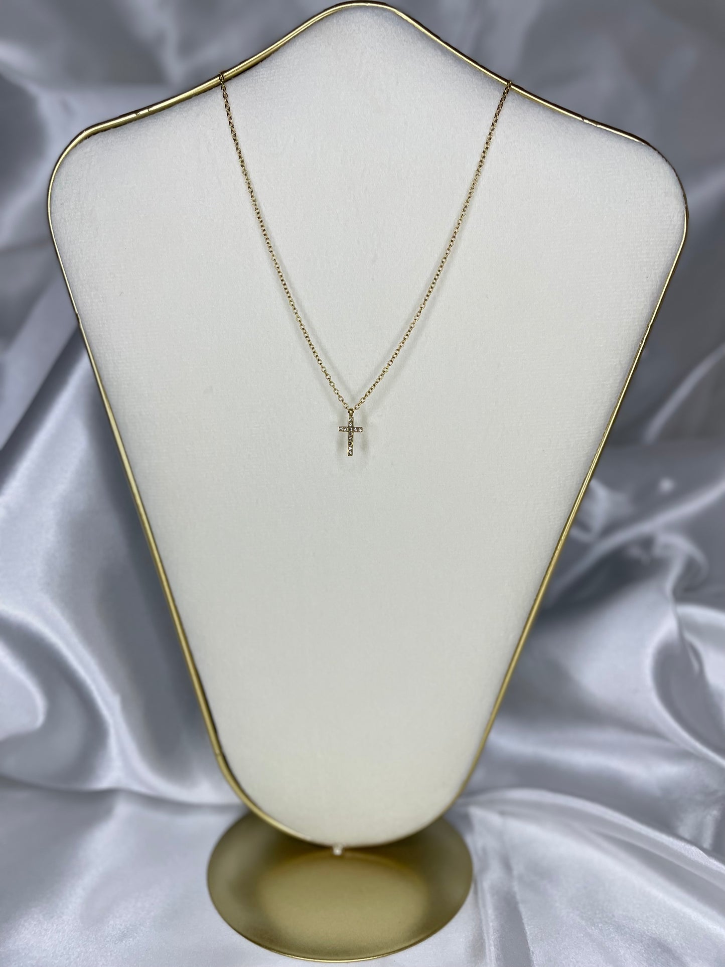 Collier Crucifix Doré