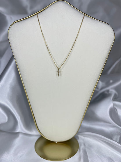 Collier Crucifix Doré