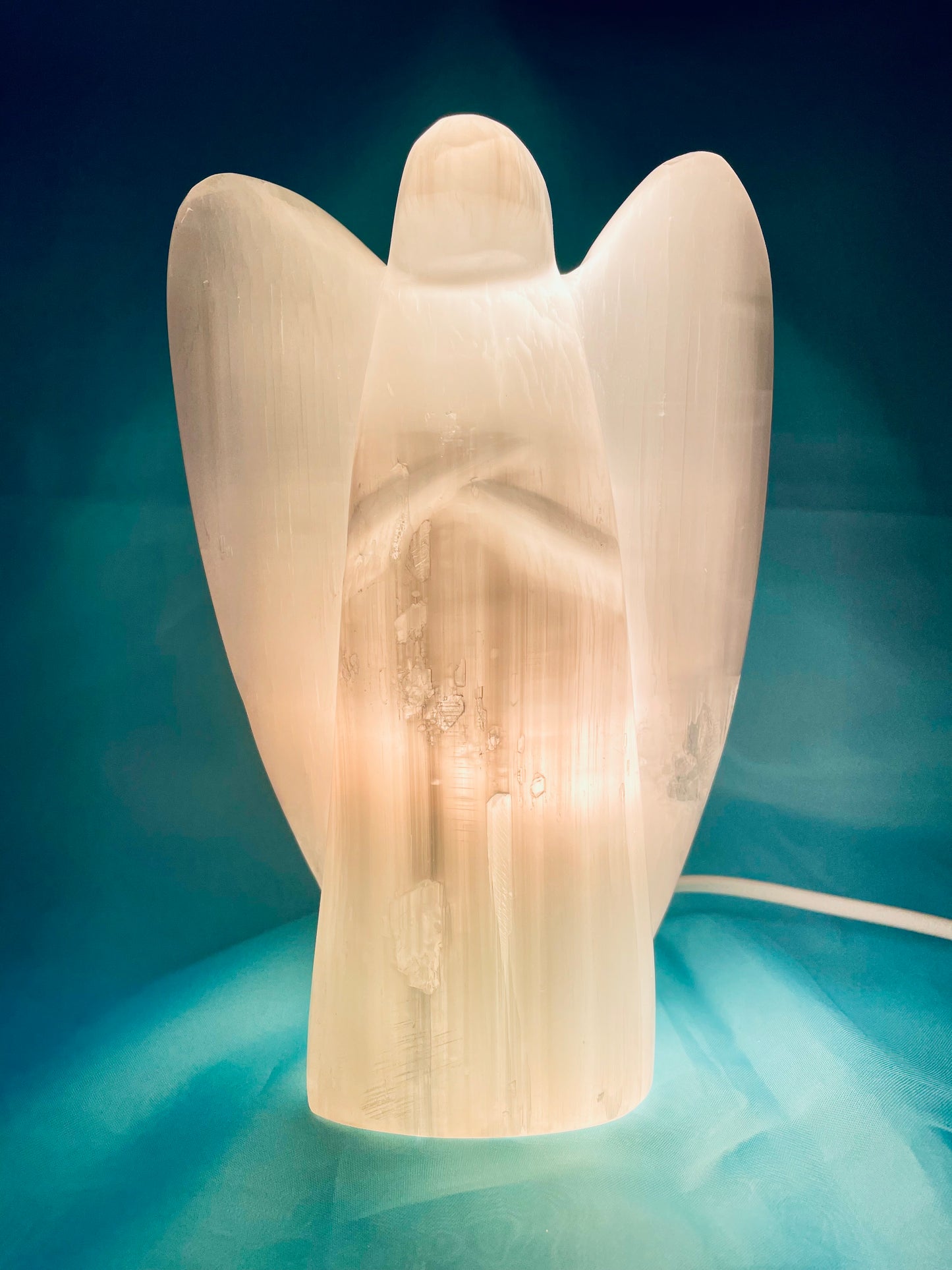 Candeeiro Anjo Selenite 20cm (Incluído - Eletrificação & Lâmpada)