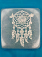 Base Selenite Caça-Sonhos Quadrangular 10x10