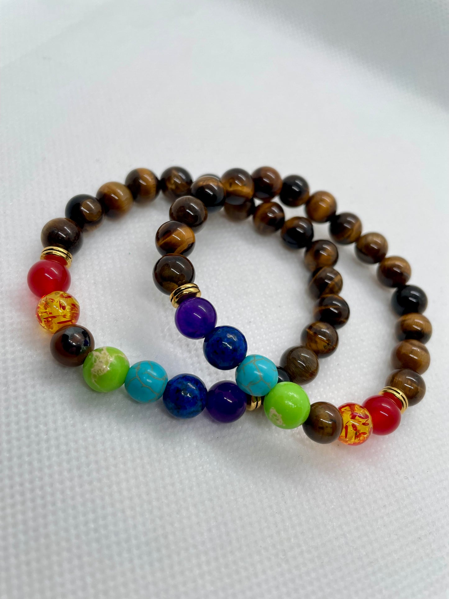 Pulseira Olho Tigre 7 Chakras