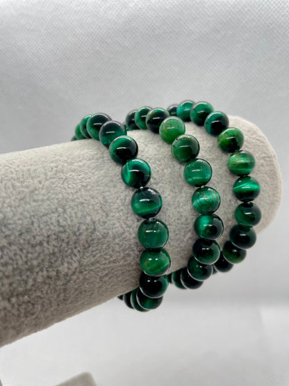 Pulseira Olho Tigre Verde