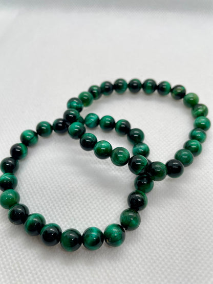 Pulseira Olho Tigre Verde