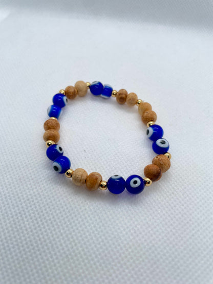 Pulseira Pau Santo & Olho Turco