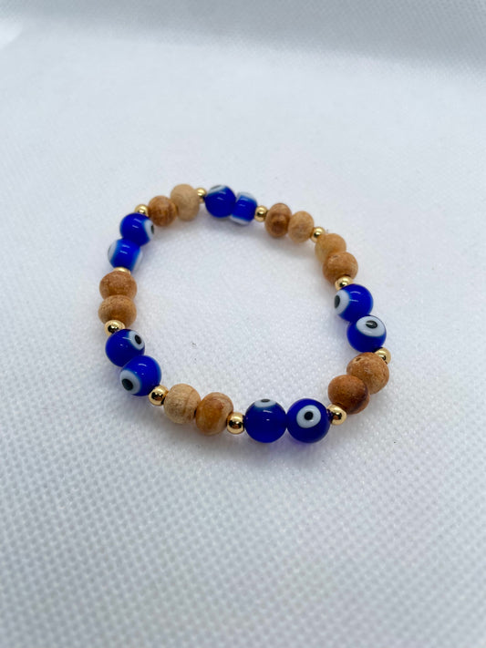 Pulseira Pau Santo & Olho Turco