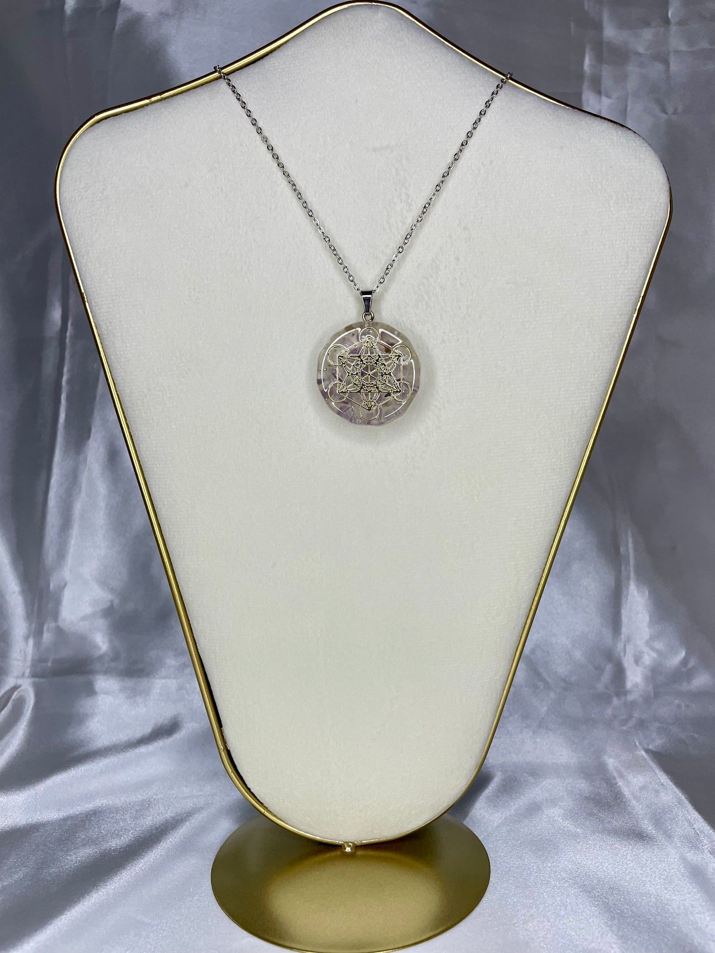 Colar Orgonite -  Cubo De Metatron 1