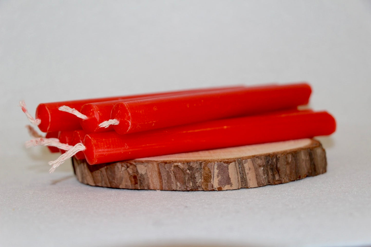 Vela Palito Vermelha-Rubi - 15cm